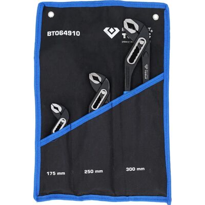 Kit de pinças Brilliant Tools BT064910 com dentes de alta qualidade, endurecidos por indução Kit de pinças Brilliant Tools BT064910 com dentes de alta qualidade, endurecidos por indução