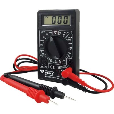 Multimètre Digital Brilliant Tools BT122910 - Compact, Automatique - Publicité Multimètre Digital Brilliant Tools BT122910 - Compact, Automatique - Publicité