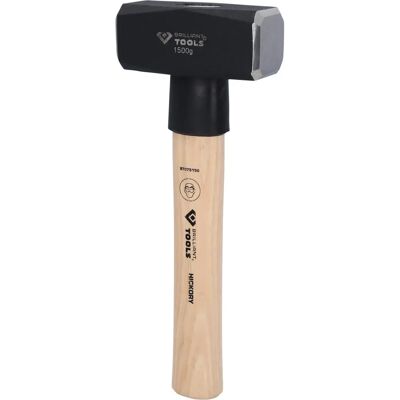 BRILLIANT TOOLS Hickory Hammer - 1500g - Stahlkopf - 28cm - Handwerkzeug BRILLIANT TOOLS Hickory Hammer - 1500g - Stahlkopf - 28cm - Handwerkzeug