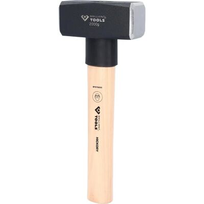 BRILLIANT TOOLS Martelo com cabo de hickory - 1000g - Ferramenta - Preto - 26cm BRILLIANT TOOLS Martelo com cabo de hickory - 1000g - Ferramenta - Preto - 26cm