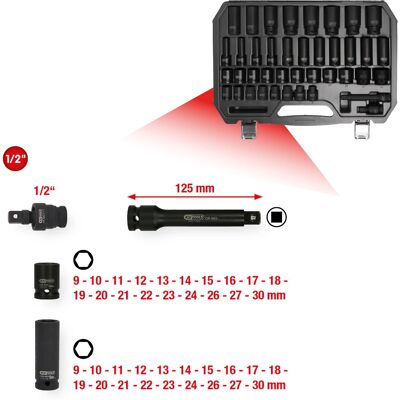 KS Tools 515.0065 Hex Socket Set - 40 Pieces - 8kg KS Tools 515.0065 Hex Socket Set - 40 Pieces - 8kg