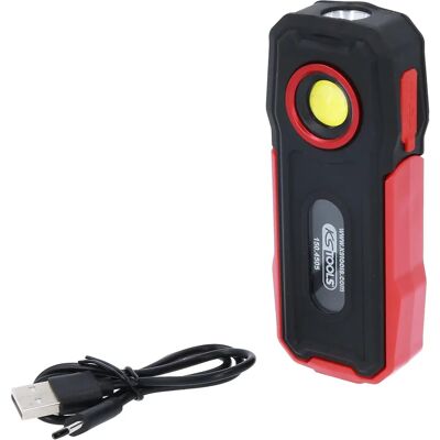 KS TOOLS 150.4505 Linterna portátil de taller - Resistente a golpes, recargable USB KS TOOLS 150.4505 Linterna portátil de taller - Resistente a golpes, recargable USB