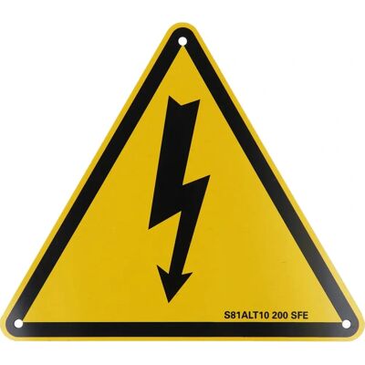 KSTOOLS Warnschild - Hochspannung Aluminium 200mm KSTOOLS Warnschild - Hochspannung Aluminium 200mm