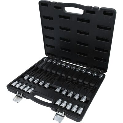 Set de 32 capete în crom-vanadiu - DIN 3120 / ISO 1174 Set de 32 capete în crom-vanadiu - DIN 3120 / ISO 1174