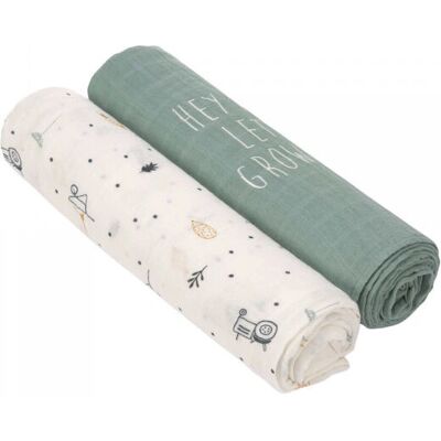 Lässig Baby Blanket - Beige, Green - Baby Blanket Lässig Baby Blanket - Beige, Green - Baby Blanket