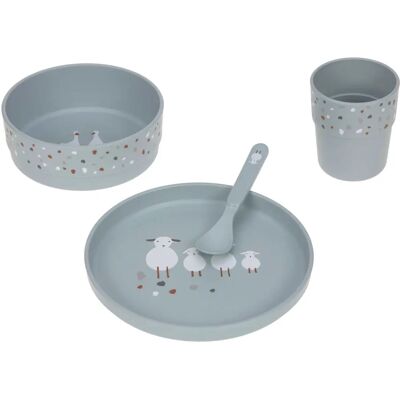 Ensemble Repas Tiny Farmer Bleu - Vaisselle pour Enfants Ensemble Repas Tiny Farmer Bleu - Vaisselle pour Enfants