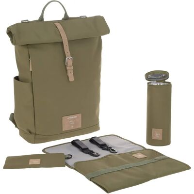 Lässig Green Label Rolltop Rucksack Olive für Mütter Lässig Green Label Rolltop Rucksack Olive für Mütter