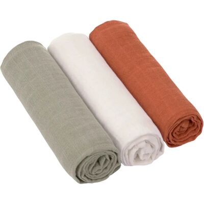 Lässig Cozy Care - 3-osainen setti musliiniliinoja - Lasten lisävaruste Lässig Cozy Care - 3-osainen setti musliiniliinoja - Lasten lisävaruste