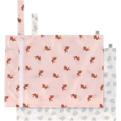 Lässig Wet Bag - Klein Bos Hase - 2 stuks - Waterdicht, BPA-vrij Lässig Wet Bag - Klein Bos Hase - 2 stuks - Waterdicht, BPA-vrij