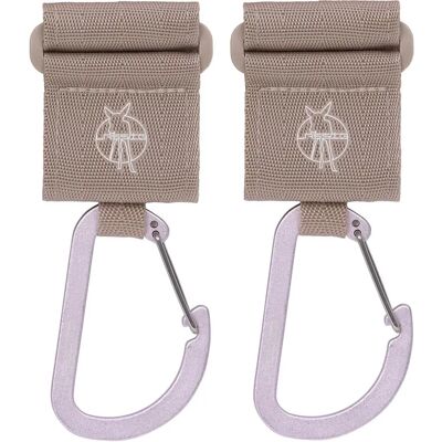 Lässig Zestaw haczyków do wózków 2 szt. - Karabińczyki, Beżowy - Baby Stroller Hooks Lässig Zestaw haczyków do wózków 2 szt. - Karabińczyki, Beżowy - Baby Stroller Hooks