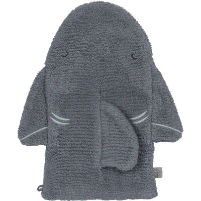 Guanto di lavaggio in cotone biologico grigio Haj - Guanto da bagno Guanto di lavaggio in cotone biologico grigio Haj - Guanto da bagno
