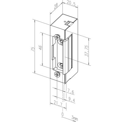 Effeff - Apriporta elettrico 24V Serie 17 - Senza frontalino - Serie 17 Effeff - Apriporta elettrico 24V Serie 17 - Senza frontalino - Serie 17
