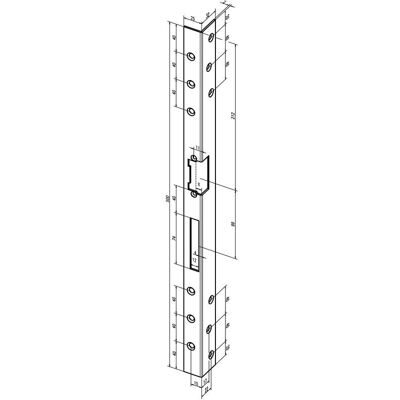 Assa Abloy Sicherheits-Winkelschliessblech - 312 - Edelstahl Assa Abloy Sicherheits-Winkelschliessblech - 312 - Edelstahl