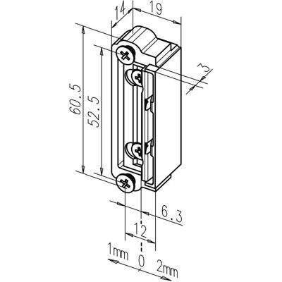 Ricambio per chiusura porta ASSA ABLOY Modello 1418-13 ProFix 2 - Design simmetrico Ricambio per chiusura porta ASSA ABLOY Modello 1418-13 ProFix 2 - Design simmetrico