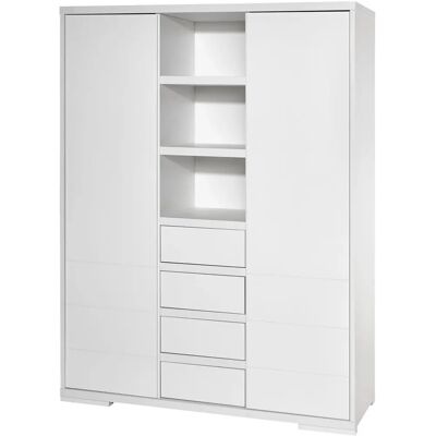 Schardt Maxx White Kleiderschrank - 2-trg., MDF, 191x139x53 cm Schardt Maxx White Kleiderschrank - 2-trg., MDF, 191x139x53 cm