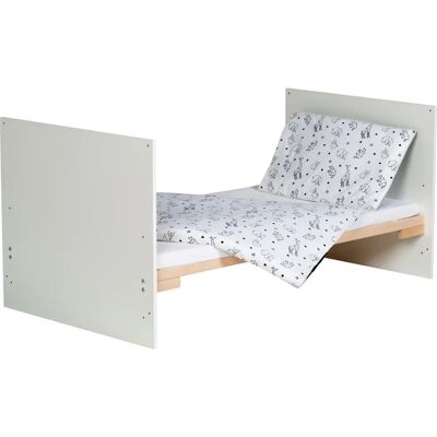 Schardt Komplettbett 70 x 140 cm Classic Gold, Origami Black weiß Schardt Komplettbett 70 x 140 cm Classic Gold, Origami Black weiß
