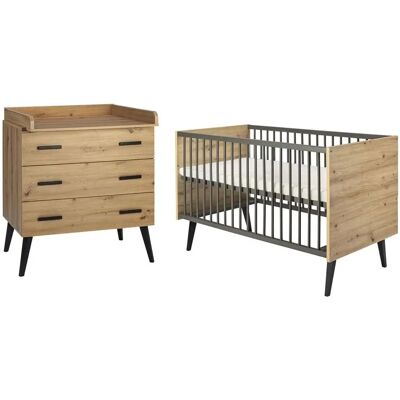 Schardt Kinderzimmer Morris Oak - 2-teiliges Set, umbaubar Schardt Kinderzimmer Morris Oak - 2-teiliges Set, umbaubar