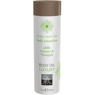 Shiatsu Kokos Ananas Essbares Massageöl - 75ml Shiatsu Kokos Ananas Essbares Massageöl - 75ml