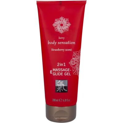 Shiatsu Massage Gel 2in1 Strawberry - Massage & Glide Shiatsu Massage Gel 2in1 Strawberry - Massage & Glide