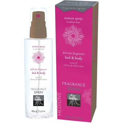 Parfum Spray Shiatsu Lit et Corps - Cerise & Lotus Blanc - Publicité Parfum Spray Shiatsu Lit et Corps - Cerise & Lotus Blanc - Publicité
