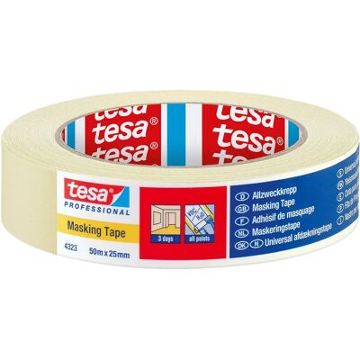 Fita de Pintor Tesa - 50m x 25mm - Fita de Pintor Fita de Pintor Tesa - 50m x 25mm - Fita de Pintor