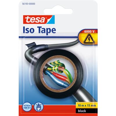 Nastro isolante TESA 56193-00000 - Nero - Nastro Isolante Elettrico Nastro isolante TESA 56193-00000 - Nero - Nastro Isolante Elettrico