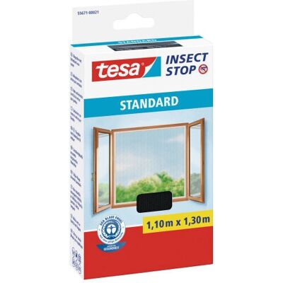 Tesa Mückengitter - Modell 55671-00021 - Schwarzes Fenster Insektenschutz Tesa Mückengitter - Modell 55671-00021 - Schwarzes Fenster Insektenschutz