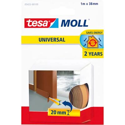 Tesa MOLL Joint Universel pour Portes - Marron - Publicité Tesa MOLL Joint Universel pour Portes - Marron - Publicité