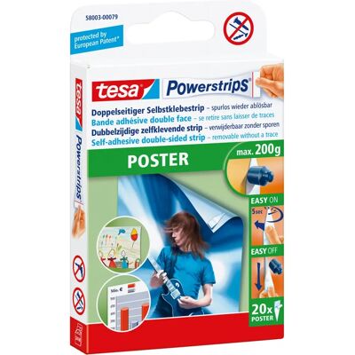 Etiqueta de Montaje TESA Powerstrips - Retirable, Soporta 200g Etiqueta de Montaje TESA Powerstrips - Retirable, Soporta 200g