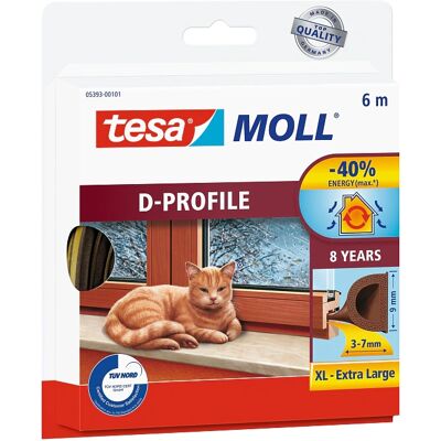 Tesa Braune D-Profile Dichtung - Modell 05393-00101-00 Tesa Braune D-Profile Dichtung - Modell 05393-00101-00