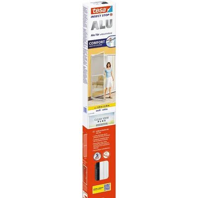 Tesa Filet Mosquito pour Porte - Cadre en Aluminium Blanc, Jusqu'à 118x236cm - Protection Insectes - Publicité Tesa Filet Mosquito pour Porte - Cadre en Aluminium Blanc, Jusqu'à 118x236cm - Protection Insectes - Publicité