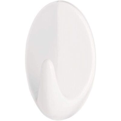 Crochet mural blanc TESA oval - Crochet Crochet mural blanc TESA oval - Crochet