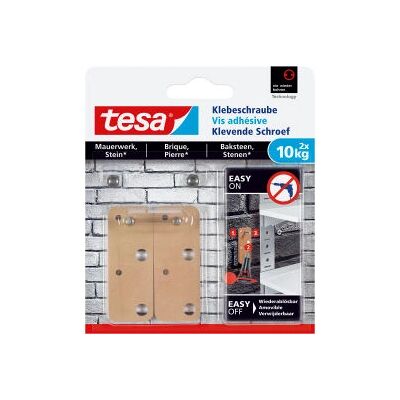 Gancio Universale Beige Tesa - Interno & Esterno - 2 pezzi Gancio Universale Beige Tesa - Interno & Esterno - 2 pezzi