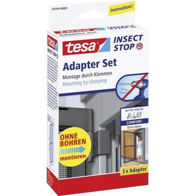 Ensemble d'adaptateurs insectes Tesa pour portes Aluminium Comfort - Publicité Ensemble d'adaptateurs insectes Tesa pour portes Aluminium Comfort - Publicité