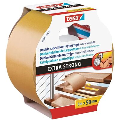 Cinta de suelo Tesa Extra Fuerte - 5m x 50mm - Naranja Cinta de suelo Tesa Extra Fuerte - 5m x 50mm - Naranja