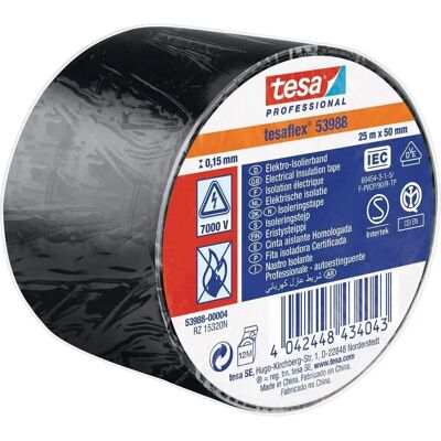 Nastro isolante Tesa 53988-00004-00 - Nero PVC Nastro isolante Tesa 53988-00004-00 - Nero PVC