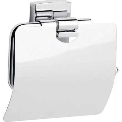 Tesa - Suporte de papel higiênico Klaam Cromado - Sem perfuração Tesa - Suporte de papel higiênico Klaam Cromado - Sem perfuração