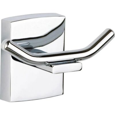 tesa Portasalviette - Gancio Doppio a Parete Cromato - Accessorio Bagno tesa Portasalviette - Gancio Doppio a Parete Cromato - Accessorio Bagno