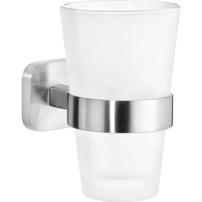 tesa 40462 Bathroom Glass Holder - Modern Stainless Steel Wall-Mounted tesa 40462 Bathroom Glass Holder - Modern Stainless Steel Wall-Mounted