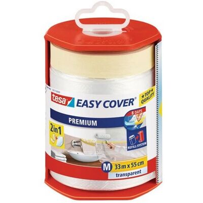 Tesa Easy Cover Premium Transparent 2-in-1 - Protects Large Areas Tesa Easy Cover Premium Transparent 2-in-1 - Protects Large Areas