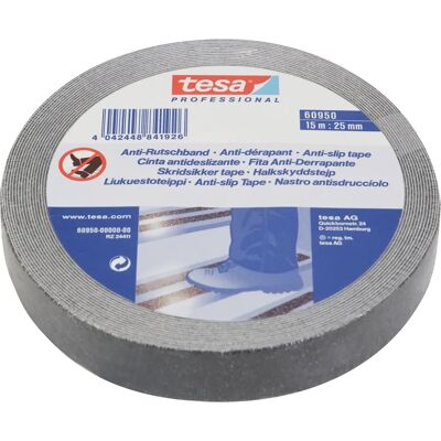 tesa Schwarze Anti-Rutsch-Band, 25mm x 15m tesa Schwarze Anti-Rutsch-Band, 25mm x 15m