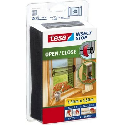 tesa Insect Stop Zanzariera - Protezione UV e Solare, Antracite tesa Insect Stop Zanzariera - Protezione UV e Solare, Antracite