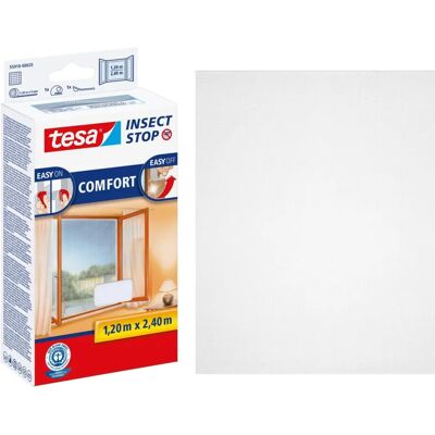 tesa Insect Stop Comfort Myggenet med Velcro Hvid 120x240cm tesa Insect Stop Comfort Myggenet med Velcro Hvid 120x240cm