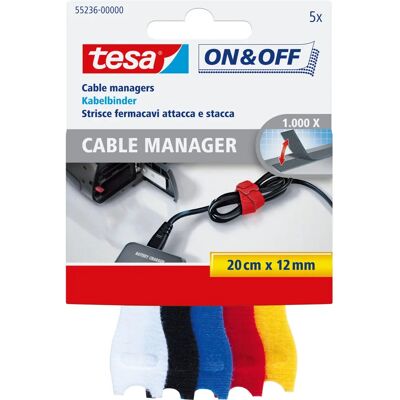 TESA Kabelbinder - Multicolor 200mm x 12mm - Kabelmanagement TESA Kabelbinder - Multicolor 200mm x 12mm - Kabelmanagement