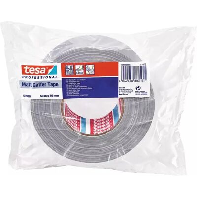 Taśma Materiałowa Srebrna Tesa - Wytrzymała - 50m x 50mm - Profesjonalna Taśma Materiałowa Srebrna Tesa - Wytrzymała - 50m x 50mm - Profesjonalna