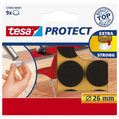 Proteggi pavimento per mobili Tesa Protect - 9 pezzi marrone Proteggi pavimento per mobili Tesa Protect - 9 pezzi marrone