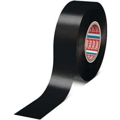 Cinta Aislante Negra Tesaflex - PVC, Resistente a UV, 33m x 19mm - Cinta aislante Cinta Aislante Negra Tesaflex - PVC, Resistente a UV, 33m x 19mm - Cinta aislante