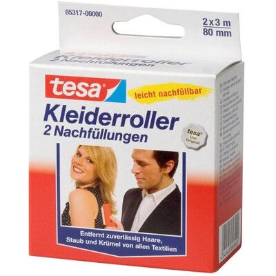 TESA 05317 Huisdierhaar Verwijderaar - Draagbare, navulbare kleerroller TESA 05317 Huisdierhaar Verwijderaar - Draagbare, navulbare kleerroller
