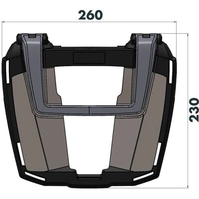 Hepco Becker Motorradtopcase Träger - 6616520 01 01 Stahl Hepco Becker Motorradtopcase Träger - 6616520 01 01 Stahl