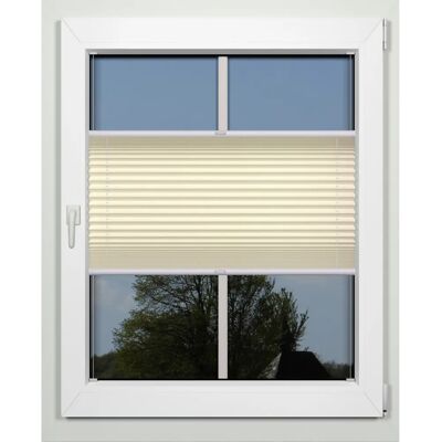 INDEKO Maßgefertigte Plissee - Beige - 77cm x 170cm - Sonnenschutz INDEKO Maßgefertigte Plissee - Beige - 77cm x 170cm - Sonnenschutz